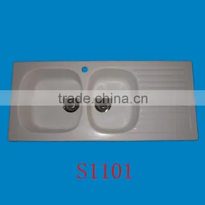 Factory Wholesale Artificial Stone Kitchen Sink / Composite Acrylic Solid Surface Kitchen Sink, ,resin Stone Sink thumbnail-3