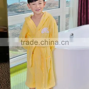 Wholesale 100 Cotton Funny Kids Extra Long Bathrobe With Hooded thumbnail-1
