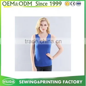 Bulk Fitness Bodybuilding Tank Top Bamboo Fiber Cotton Plain Custom Women Grey Tank Top OEM thumbnail-4