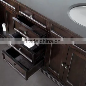 48" Classic Solid Wood Bathroom Vanity With Quartz Top thumbnail-4