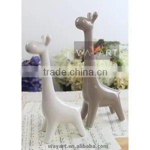 Adorable Porcelain Deer Figurines Deer Decor thumbnail-1