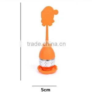 Gift Promotion Father Christmas Design Silicone Tea Infuser Bottle thumbnail-3