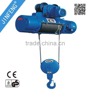 380V/3Phase 12M 3 Ton CD1 High Speed Electric Wire Rope Hoist thumbnail-1