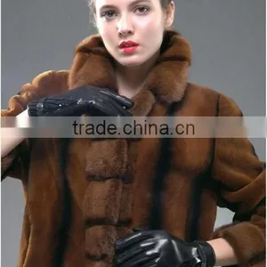 Sexy Black Leather Gloves For Ladies 2016 Hot Selling Leather Gloves For Ladies thumbnail-4