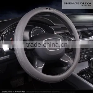 Frosted Car Steering Wheel Set of pu Leather Air Holes Danny Antiskid Rubber Inner Ring thumbnail-2