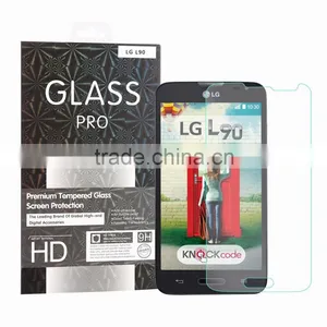 for LG L90 D405N Tempered Glass Screen Protector 9H 0.26 MM Rounded Edge Bubble Free Anti Dust Anti-scratch thumbnail-1