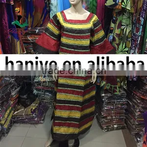 2016 Haniye African Bazin Riche Broderie Dress New African Bazin Riche Fashion Design Embroidery Long Dress thumbnail-3