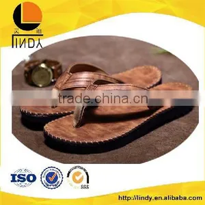 Men Leather Slippers PU Sandals thumbnail-1