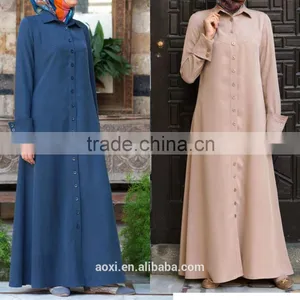 OEM Service China Factory Custom Made Wholesale Work Date Tunic Maix Dress thumbnail-1