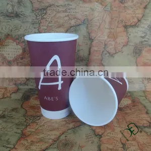100% Food Grade Single Wall Paper Coffee Cup With Custom Design Printed thumbnail-1