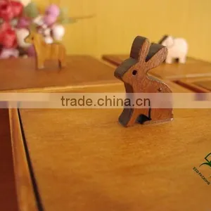Cute Wooden Toy Storage Box With Animal Elements thumbnail-2