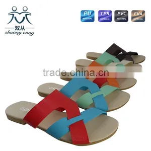 Factory Price Ladies Cross-belt Shenae Grimes Flat Slippers and Shoes thumbnail-6