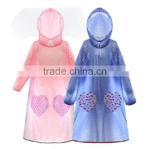 Cartoon Printed Kids Poncho/kids Rain Coat/ Printed Kids Rain Poncho thumbnail-1