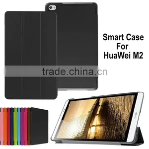 New Ultra Silm Flip Case for Huawei MediaPad M2 Magnetic Leather Smart Cover for Huawei MediaPad M2 8inch thumbnail-1