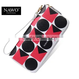 Zipper Ladies Long Purse Leather Clutch for Coin and Cell Phone thumbnail-1