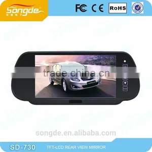 7"TFT LCD MP5 Car Rear View Mirror Monitor Auto Vehicle Parking Rearview Monitor SD/USB thumbnail-2