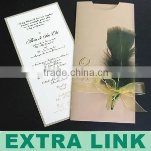 2014 Wholesale Luxurious Handmade Decoration Pop Up Unique Wedding Invitation Card Models Design thumbnail-1