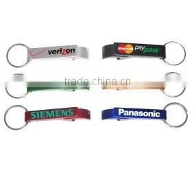 Deluxe Plain Aluminum Can And Bottle Opener With Split Key Ring thumbnail-1