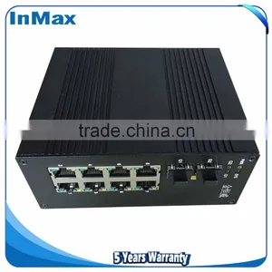 Highway 2x1000M FX(SFP Slot) to 8x10/100MBase TX Gigabit Ethernet Optical Fiber Switch I610A thumbnail-2