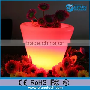 Color Changing LED Vase,Outdoor Patio Planter Flower Pot thumbnail-1