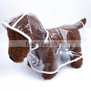 Eco-friendly 3Colours Transparent Waterproof Pet Raincoat for Dogs as Seen on TV thumbnail-6