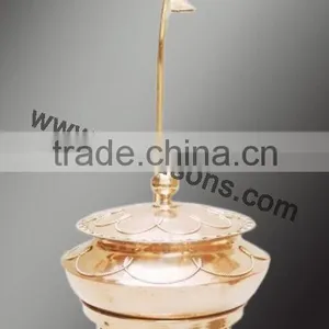 Standing Table Used Chafing Dish | Brass Plated Chafing Dish | Party Supplies Chafing Dish | Hot Design Chafing Dish thumbnail-5