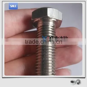Incoloy 825/2.4858 Full Thread Alloy Steel DIN933 Hex Bolt Alloy800/1.4876 thumbnail-1