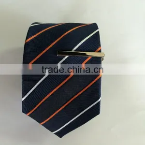 Men's Whiteorange
avy 100% Silk Tie With Diagonal Strip Design thumbnail-2
