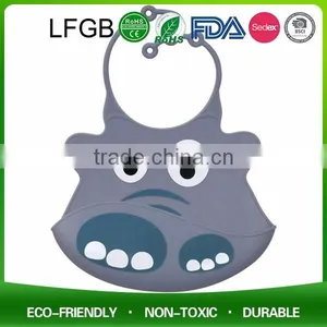 Cute Kids Kitchen Fabric Apron Lovely Child Pinafore / Silicone Baby Bib Comfortable And Keep Cloth Clean thumbnail-3