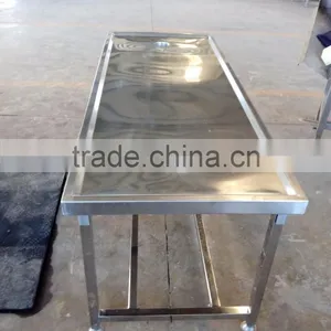 Small Poultry Slaughter Line Poultry Processing Equipment Evisceration Table thumbnail-2
