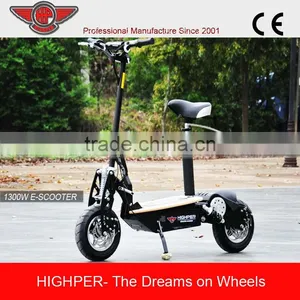 1300W 48V Brushless 2 Wheel Electric Scooter With 12" Wheel HP107E-C thumbnail-1