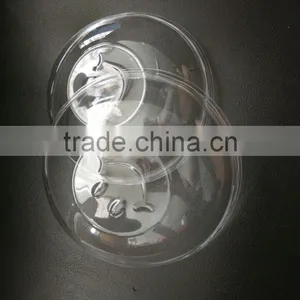 Disposable Clear Plastic Dome Lid for Paper Bowl, 14*14*4.5cm thumbnail-2