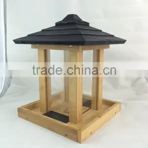 Wooden Bird Feeder in Factory /Gazebo Pet Feeder thumbnail-4
