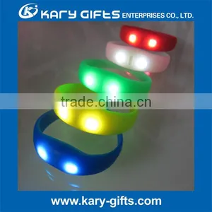 Promotional Custom Printing LED Bracelet Concert Event Flashing LED Wristband thumbnail-1