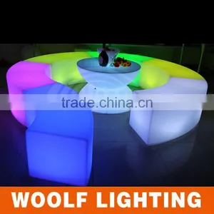 2015 Hot Led Furniture 16 Colors RGB Changing Led Ktv Chair for Sale thumbnail-2