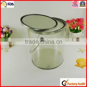 Tin Lid Round Pvc Clear Plastic Box With Lids thumbnail-2