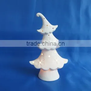 Porcelain White Christmas Tree With Light thumbnail-1