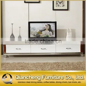 New Model tv Stand Wooden Furniture tv Stainless Steel Table for Home thumbnail-1