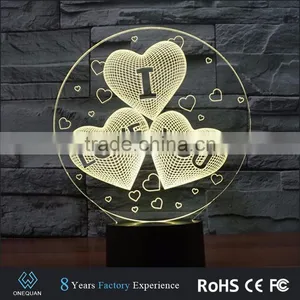 2017 Amazing Fancy Gift Items Night Light Acrylic 3d Lamp Led thumbnail-5