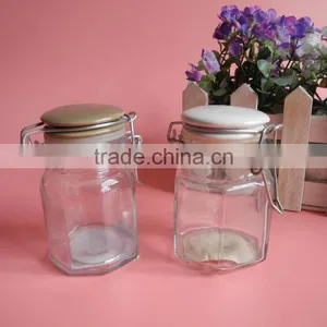 High-end Glass Latch Lid Spice Jar With Ceramic Lid thumbnail-1