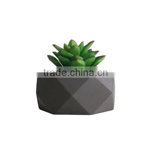 Small Succulent Pot Grey Concrete Air Planters thumbnail-1