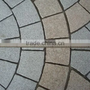 Fan Shape Granite Paving Stone Mixed Color Driveway Paving Stone thumbnail-4