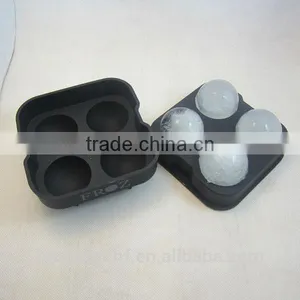 FDA 4 Cavities Silicone Ice Cube Ice Ball Mold thumbnail-3