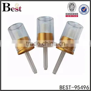 Gold Essential Oil Glass Dropper With Plastic Cap thumbnail-1