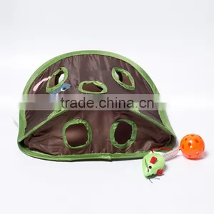 Pet Cat Mice Intelligence Play Toys Bell Tent With 9 Holes Cat Play Tunnel thumbnail-5