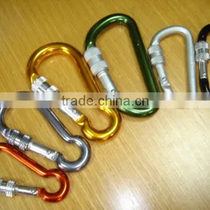 D Shaped Aluminum Carabiner Mini Keychain thumbnail-6