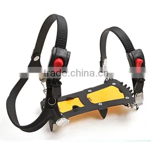 Fashion Convenient Ice Spikes Anti-slip Silicone Rubber Steel Nail Crampons thumbnail-1