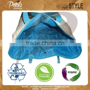 2016 Best Canvas Tote Bag With PU Handle thumbnail-4