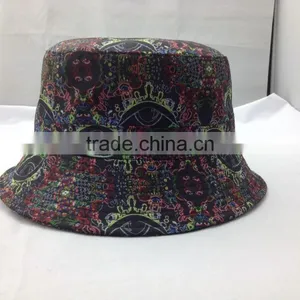 Cheap Cool Custom Printed Mens Floral Bucket Hats and Caps thumbnail-2