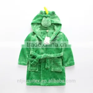 100% Polyester Animal Shape Kids Hooded Bath Robe,kids Bathrobe, Children Bathrobe thumbnail-1